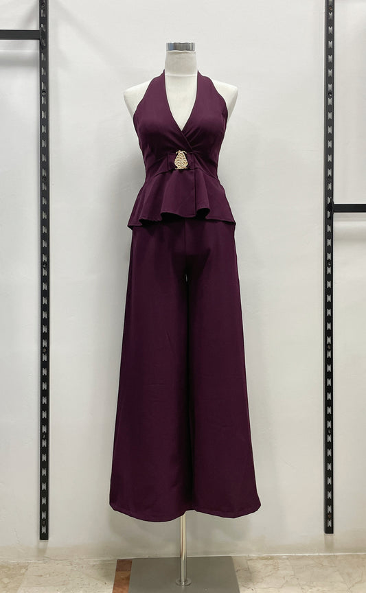 SET TOP E PANTALONE GAMBE LARGHE