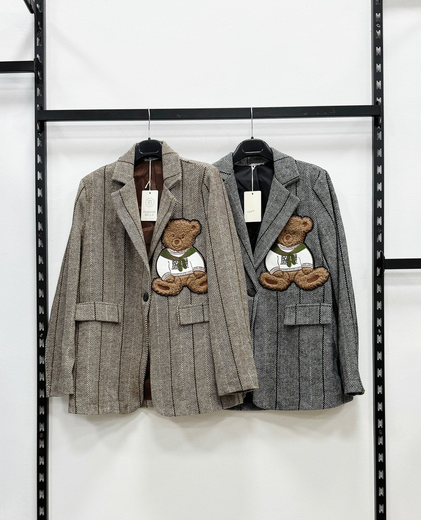 GIACCA IN PANNO CON ORSO OVERSIZE