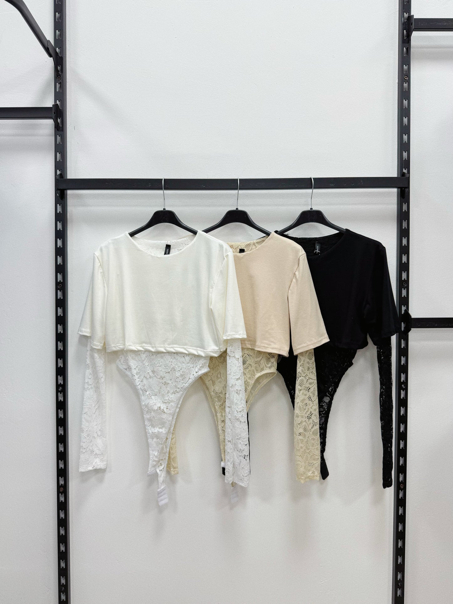 BODY FINTA 2 PEZZI IN PIZZO