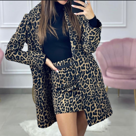 Cappotto a leopardato