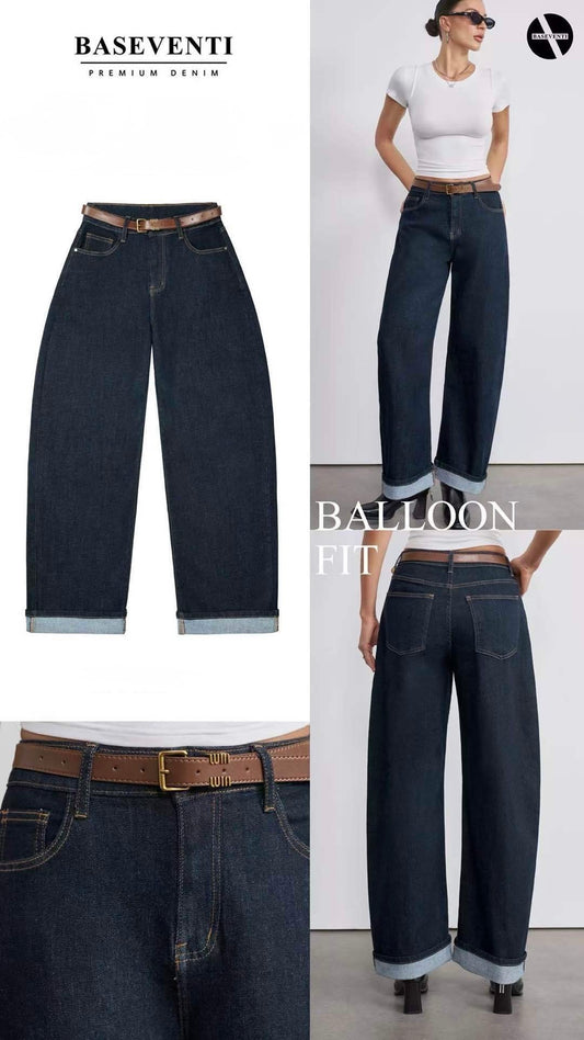 JEANS BALLON FIT SENZA LAVAGGIO