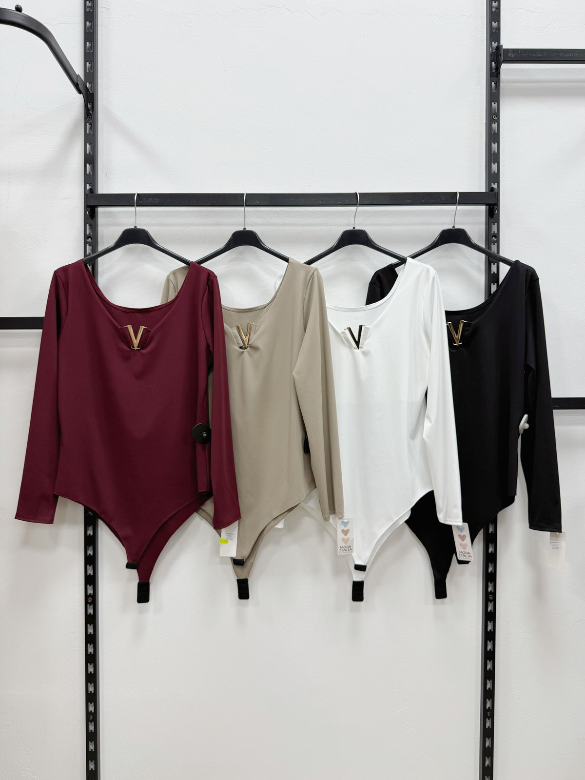 BODY A SCOLLO ROTONDO TAGLIA CURVY