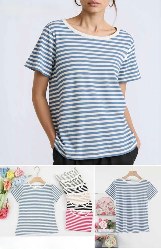 T-SHIRT A RIGHE BASIC