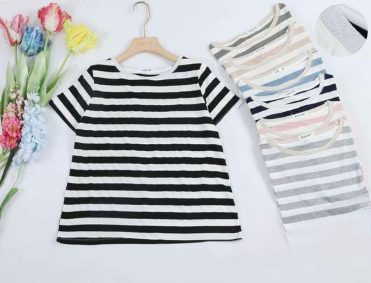 T-SHIRT A RIGHE LARGA BASIC