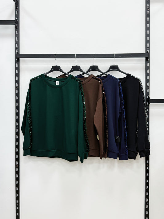 FELPA CON PAILLETTES