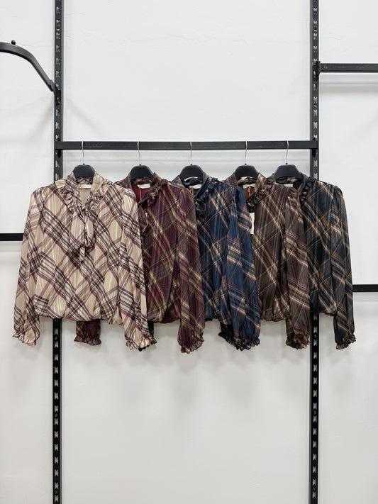 BLUSA A SCACCHI
