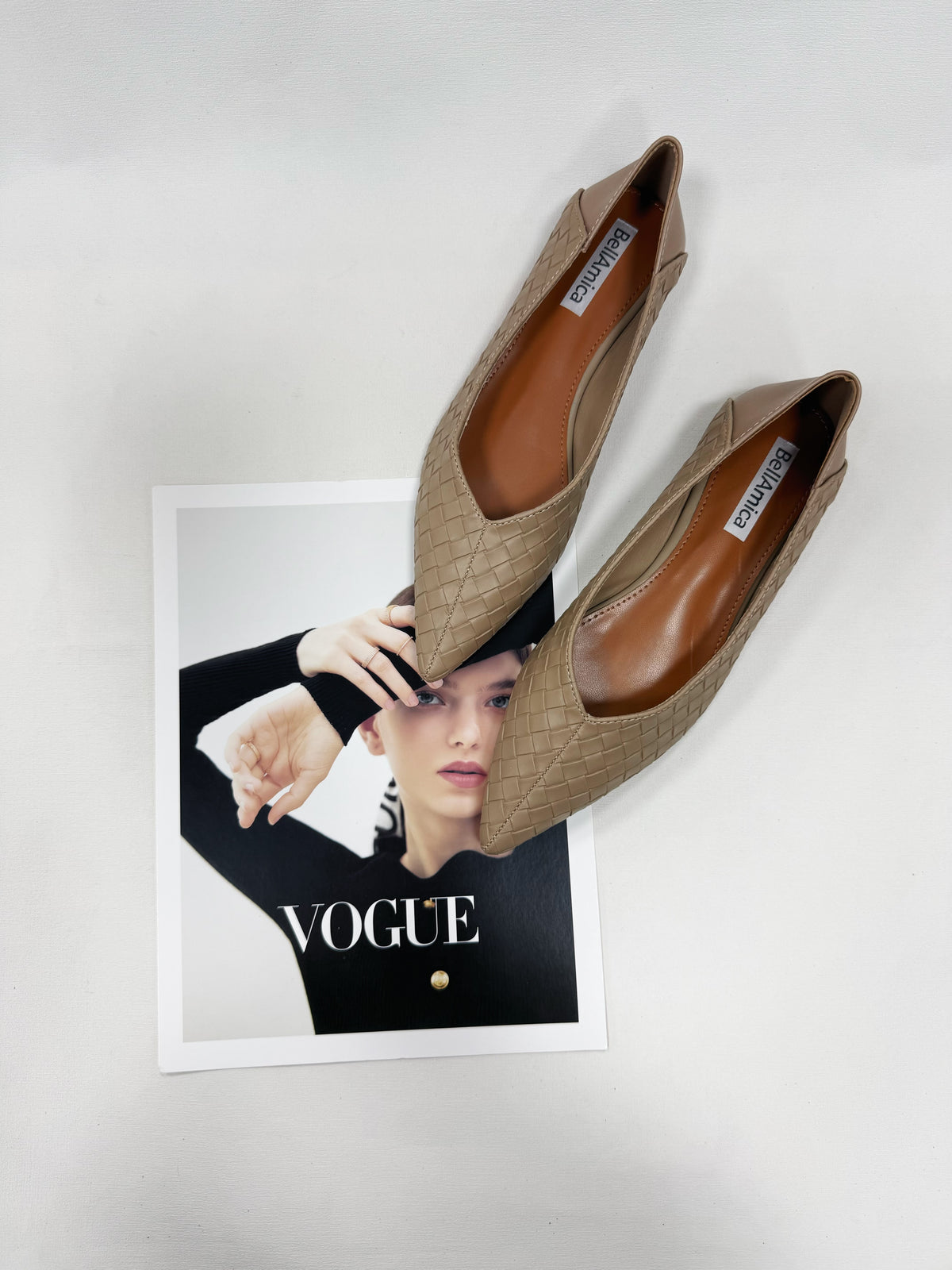 BALLERINE INTRECCIATE A PUNTA