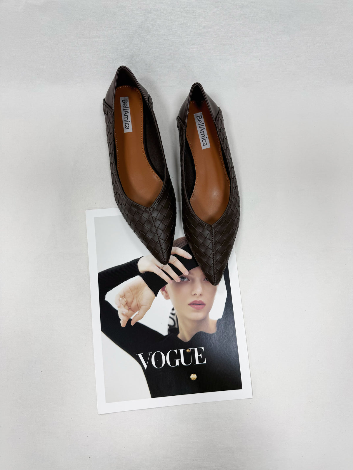 BALLERINE INTRECCIATE A PUNTA